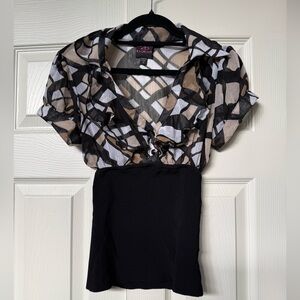 bebe Black and Brown top